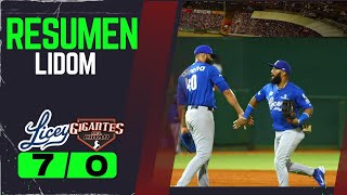 Tigres Del Licey Vs Gigantes Del Cibao l Resumen Del Juego l LIDOM [upl. by Servetnick]