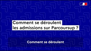 Parcoursup 2024  comment se déroule la phase d’admission [upl. by Lanctot]