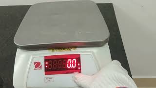 OHAUS Calibration of Electronic balance 3kg [upl. by Ocsisnarf970]