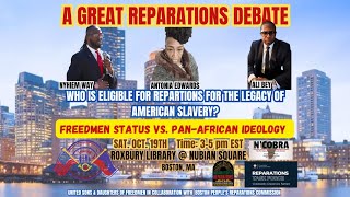 Reparations Debate USADOF vs NCOBRA [upl. by Htebazila]