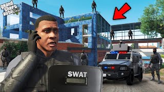 GTA 5  Franklin Becomes The Most Special Swat Soldier In GTA 5 GTA 5 Mods [upl. by Pudens]