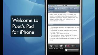 Poetry Writing Software  iPhone Poem Writing App Poets Pad [upl. by Popele]