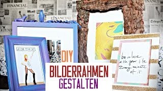 BILDERRAHMEN einfachschnellgünstig kreativ verschönerngestalten  DIY [upl. by Nereids]