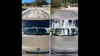 Car wrapping over damaged clear coat with plasti dip [upl. by Pember]