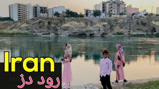 walking tour in Iran  Khuzestan province in Iran  Dez river walking tour 2024 [upl. by Knobloch]