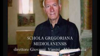 Hebdomada Sancta HOSANNA FILIO DAVID Canto Gregoriano Giovanni Vianini Schola Gregoriana Mediolanensis Milano Italia [upl. by Reviere]