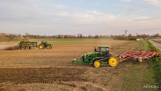 💪 2x JOHN DEERE AT WORK  John Deere 8370RT amp Horsch Cruiser 6 XL  John Deere 6250R amp Bergmann TSW [upl. by Matta225]