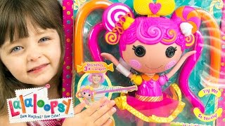 Lalaloopsy Stretchy Hair Doll Whirly Stretchy Locks Review by Kinder Playtime [upl. by Aiykan]