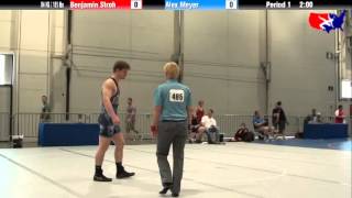 Benjamin Stroh vs Alex Meyer at 2013 Junior Nationals  FILA  FS [upl. by Enelaj247]