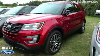 New 2017 Ford Explorer Limited 4x4  Car Dealership Walkaround Review at Ravenel Ford [upl. by Wisnicki]