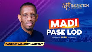 Madi Pase Lòd Salvation Church of God  10292024  Pasteur Malory Laurent [upl. by Novrej]