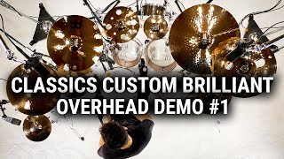 Meinl Cymbals  Classics Custom Brilliant  Overhead Demo 1 [upl. by Pohsib]