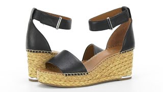 Franco Sarto Clemens Raffia Espadrille Wedge Heel Sandals SKU 9954394 [upl. by Faber]