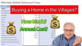 How much money do I need to live in The Villages Florida  with a mortgage and without [upl. by Kokoruda]