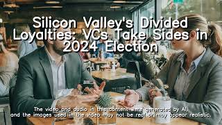 Silicon Valleys Divided Loyalties VCs Take Sides in 2024 Election [upl. by Lancelot272]