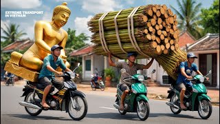 They Transport WHAT on Motorbikes in Vietnam 😱🇻🇳 [upl. by Yaner]