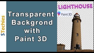 How to make transparent background in paint 3D [upl. by Aisitel36]