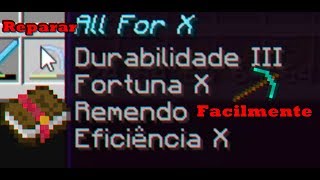 Minecraft Como Reparar Facilmente Sua Picareta Com Remendo battlelandia [upl. by Anilatak]