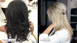 DIY from Brunette to Blonde amp how I maintain my color [upl. by Alf330]