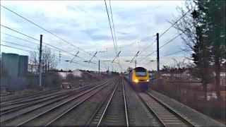 Nottingham to London St Pancras Drivers Eye View  Class 43 HST [upl. by Gaynor284]