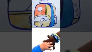 school bag drawing 2 easydrawing [upl. by Scibert]