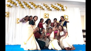 Onam Celebration Dance  Rakkamma  Chuttamale  Manasilaayo  Avesham  St Thomas Youth  Bengaluru [upl. by Edgell]