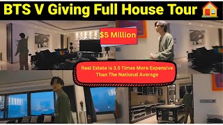 TAEHYUNG 5 MILLION HOUSE TOUR 💜 BTS V HOUSE 🏡 35 Times More Expensive Than The National Average [upl. by Nosreg437]