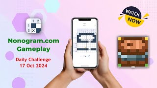 Nonogramcom Logic Puzzle Game  Daily Challenge 17 Oct 2024 gameplay barrel [upl. by Egin]