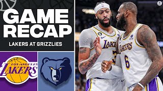 2023 NBA Playoffs Lakers Take Game 1 Over Grizzlies To Take 10 Series Lead I CBS Sports [upl. by Tamanaha]