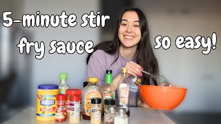 how to make the easiest stir fry sauce in less than 5 minutes [upl. by Heiner]