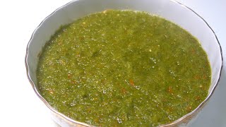 HOW TO MAKE CORIANDER SAUCE WITH APPLE VINEGAR THE IS SHORT STEP BY STEP TUTORIAL [upl. by Falzetta]