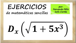 Derivación de funciones Ejercicios sobre derivadas 3 y 4 Cálculo diferencial por fernasol [upl. by Eveivaneg374]