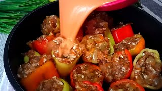 Фаршированный перец Всегда готовлю только так Получается очень вкусно [upl. by Aicener287]