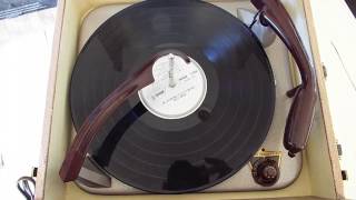 Ultratone 3 speed automatic record player playing a couple LPs [upl. by Brainard573]