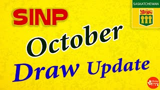 SINP October Draw update  Saskatchewan Nomination SINP EOI Draw 2020 [upl. by Allebasi]