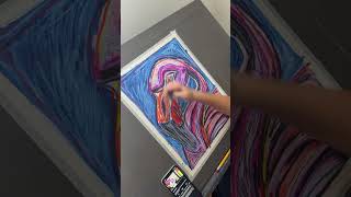 Watch Viktor bring this flamingo to life with nothing but oil pastels and pure talent 🦩 [upl. by Willa]