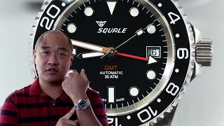 Watch Review Squale GMT  The GMT Master II Homage [upl. by Noillid]