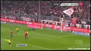 Bayern München 1  3 Borussia Dortmund Full Highlights 26022011 [upl. by Ahseid]