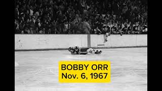 BOBBY ORR BRIAN CONACHER incident 196768 NHL season Boston Bruins Toronto Maple Leafs [upl. by Nimsay]