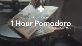 Work with me 1hr w lofi hip hop 🎵  Pomodoro 255 Timer [upl. by Neenwahs]