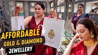 Trendy Gold amp Diamond Jewellery Shopping at PC Chandra Jewellers  Affordable jewelry  Mahima Giri [upl. by Naleag]