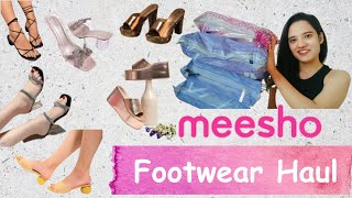 Meesho footwear haulHonest ReviewAffordable footwearTrending heels footwear meesho meeshohaul [upl. by Rattray]