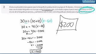 Ecuación lineal mediante un contexto parte 1  Instituto Médico [upl. by Billy844]