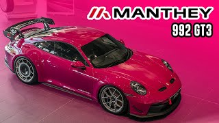 The New Porsche 992 GT3 Manthey Racing Kit [upl. by Kcirdnekel]