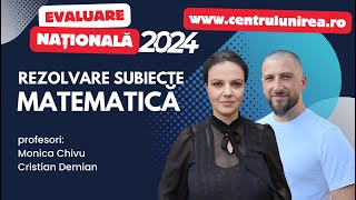 🔥 Rezolvare LIVE Evaluare Națională 2024  MATEMATICĂ 🔥 [upl. by Dnartreb]