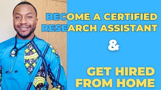 Become a Certified Research Assistant in Canada Online Affordable Cost and Get Hired from Home [upl. by Ahsonek415]