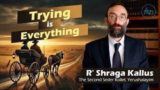 Trying is Everything  Rabbi Shraga Kallus [upl. by Erbas]