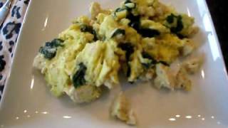 Scrambled Eggs with Ground Chicken amp Spinach [upl. by Navi]