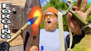 Forging A Spoon With A Slingshot The SimpleShot Hammer  Trick Shot Tuesday Ep 6 [upl. by Ambert]