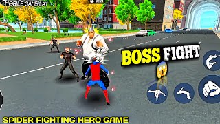 SPIDER FIGHTING HERO Game KINGPING ATTACK 😱 NEW UPDATE [upl. by Lauro]